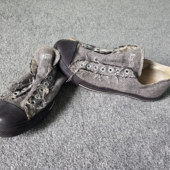 Converse Shoes - Converse All Star Distressed Herringbone Sneakers | Men’s 9.5 Women’s 11